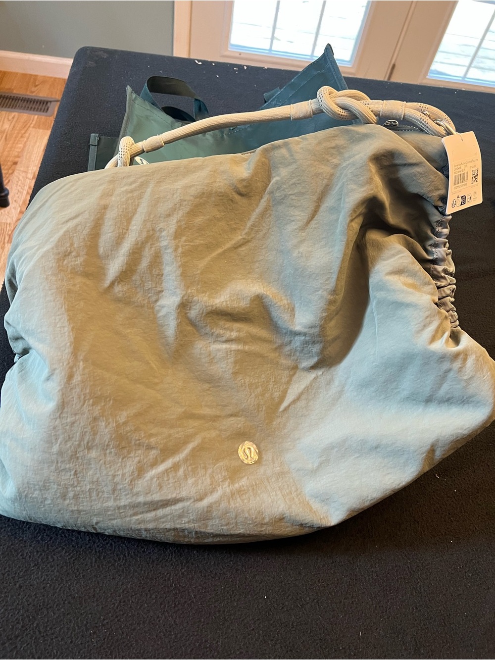 Lululemon Drawstring Tote in Sage Green
